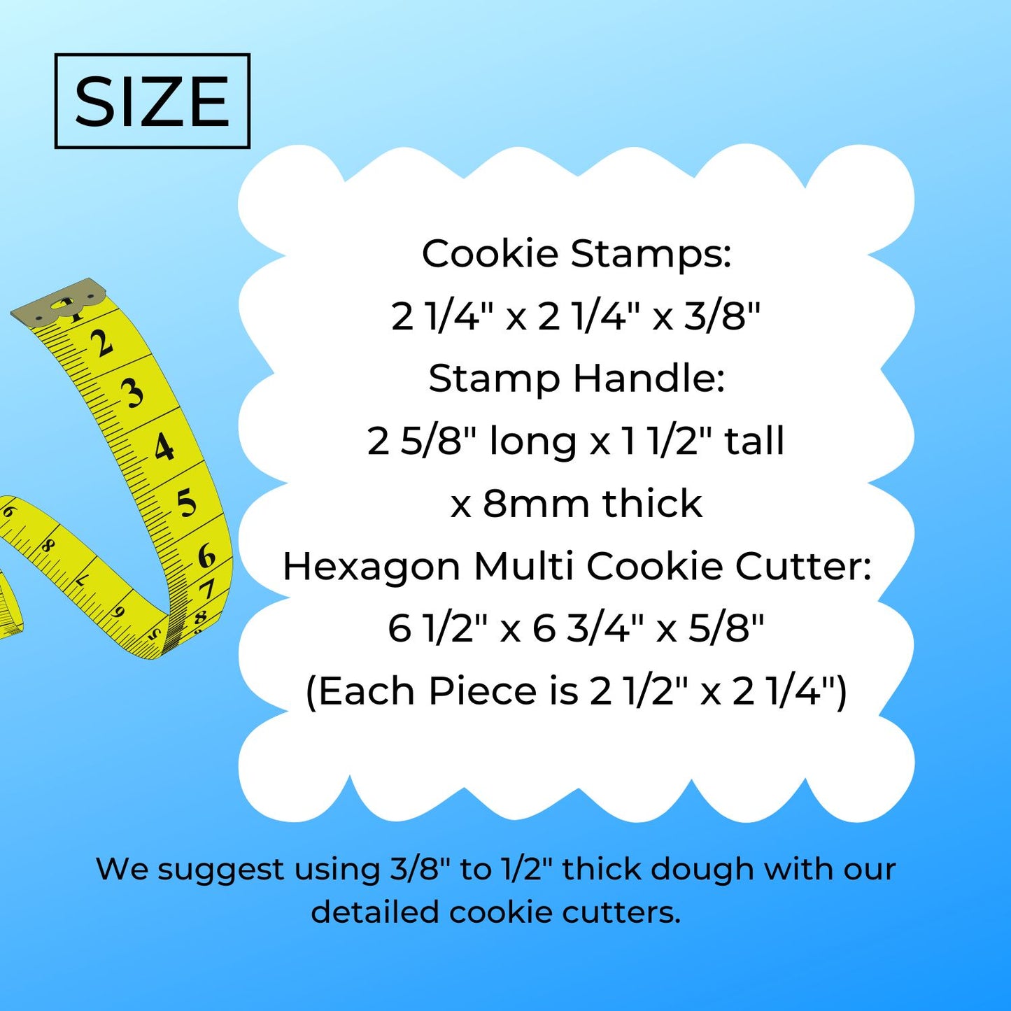 First Communion and Hexagon Set Of 8 Cookie Stamps And Cutter Made In USA PR9066