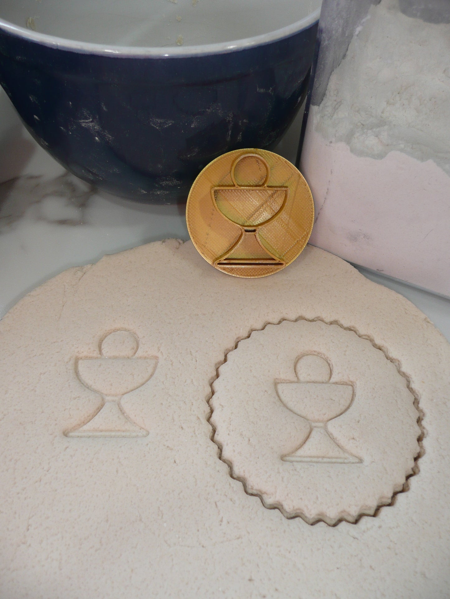 First Communion and Hexagon Set Of 8 Cookie Stamps And Cutter Made In USA PR9066