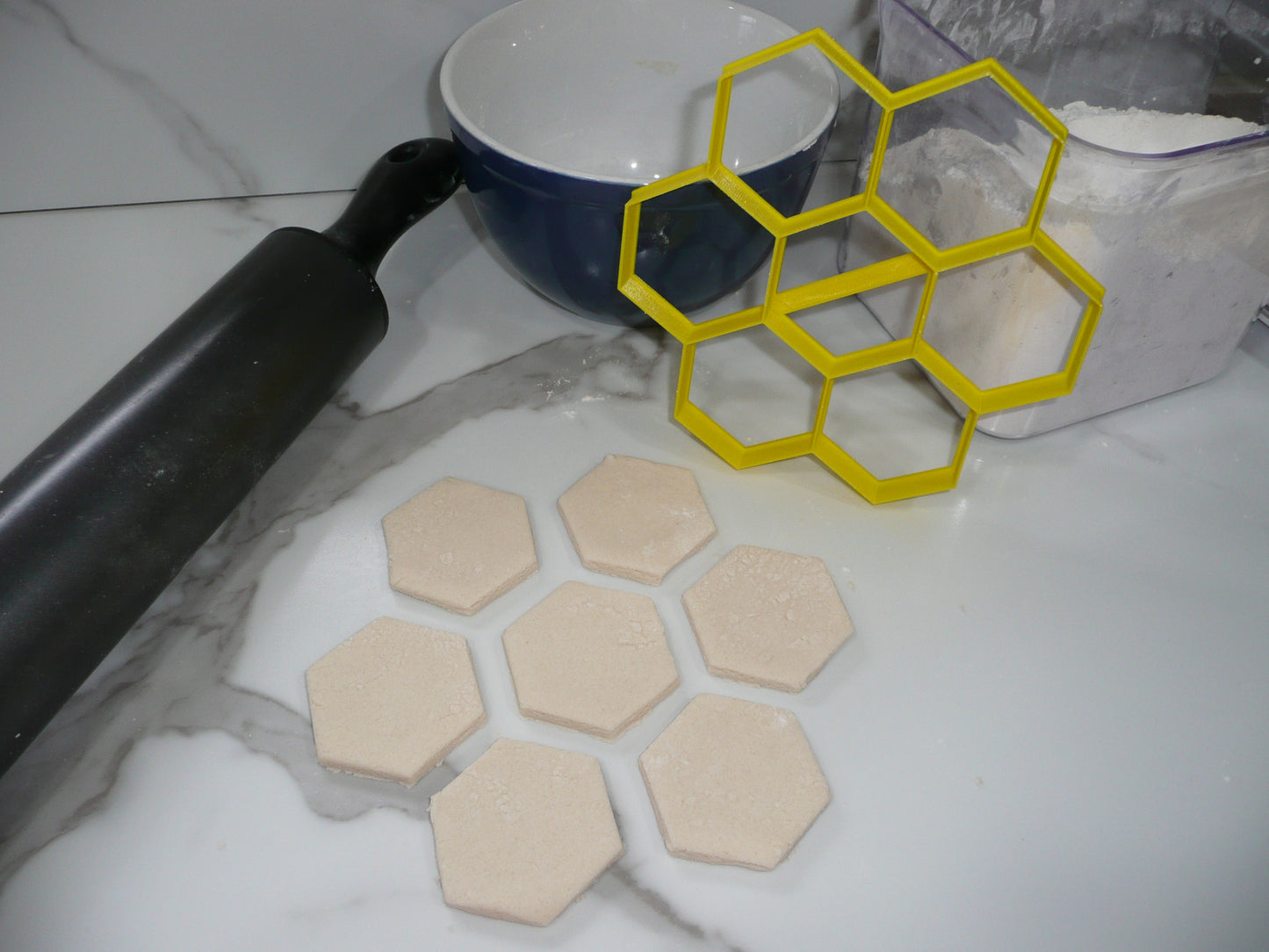 First Communion and Hexagon Set Of 8 Cookie Stamps And Cutter Made In USA PR9066