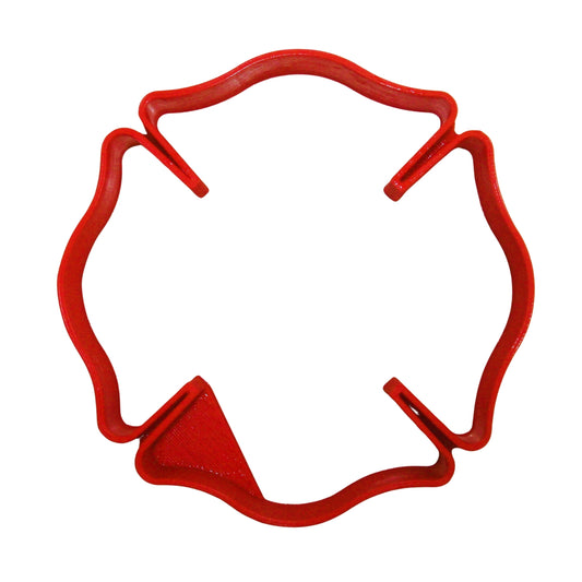 6x Fire Department Logo Fondant Cutter Cupcake Topper 1.75 IN USA FD911