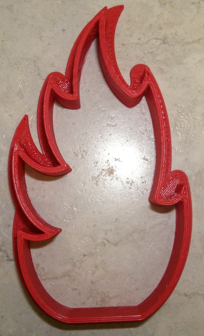 Fire Flames Campfire Firefighter Fireman Cookie Cutter Made In USA PR913