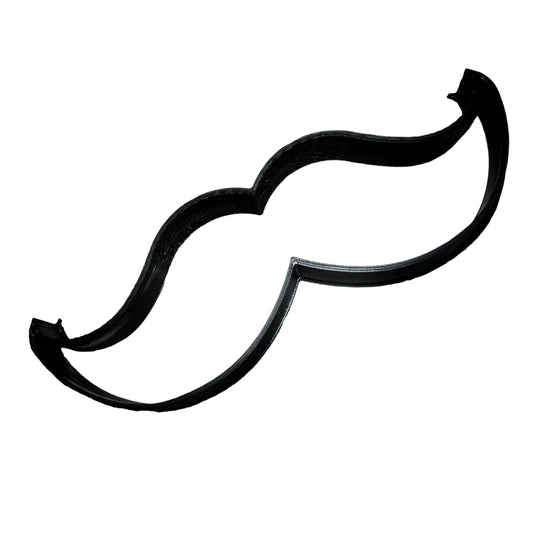 6x Mustache Outline Fondant Cutter Cupcake Topper 1.75 IN USA FD93