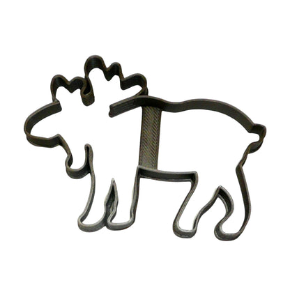 Moose Outline Winter Woodland Animal Cookie Cutter Made In USA PR94