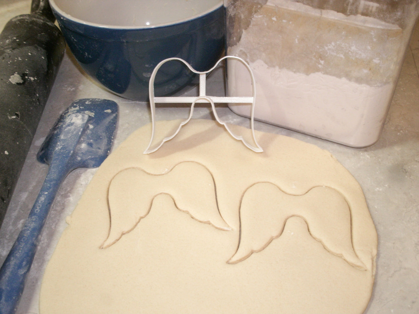 Angel Wings Heaven Sent Baby Shower Christmas Cookie Cutter Made In USA PR993