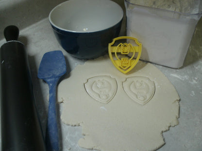 Rubble Shield Tag Paw Patrol TV Show Cookie Cutter Made In USA PR804