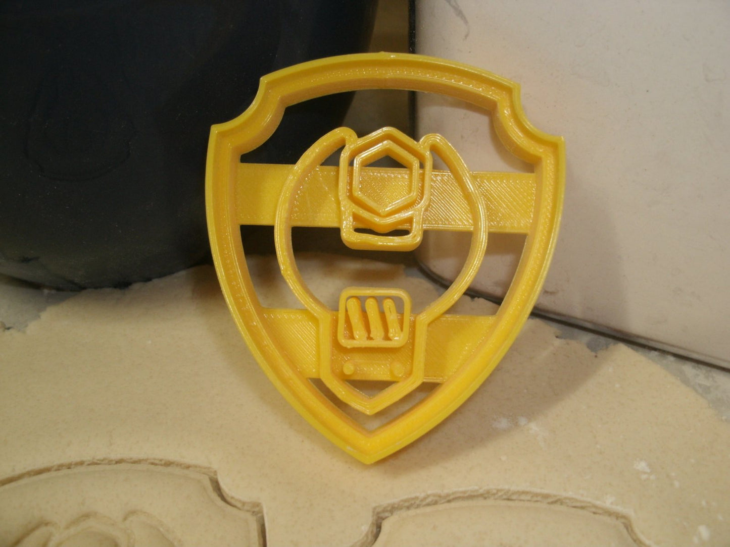 Rubble Shield Tag Paw Patrol TV Show Cookie Cutter Made In USA PR804