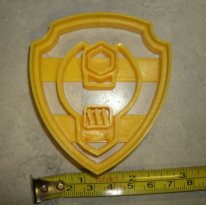 Rubble Shield Tag Paw Patrol TV Show Cookie Cutter Made In USA PR804