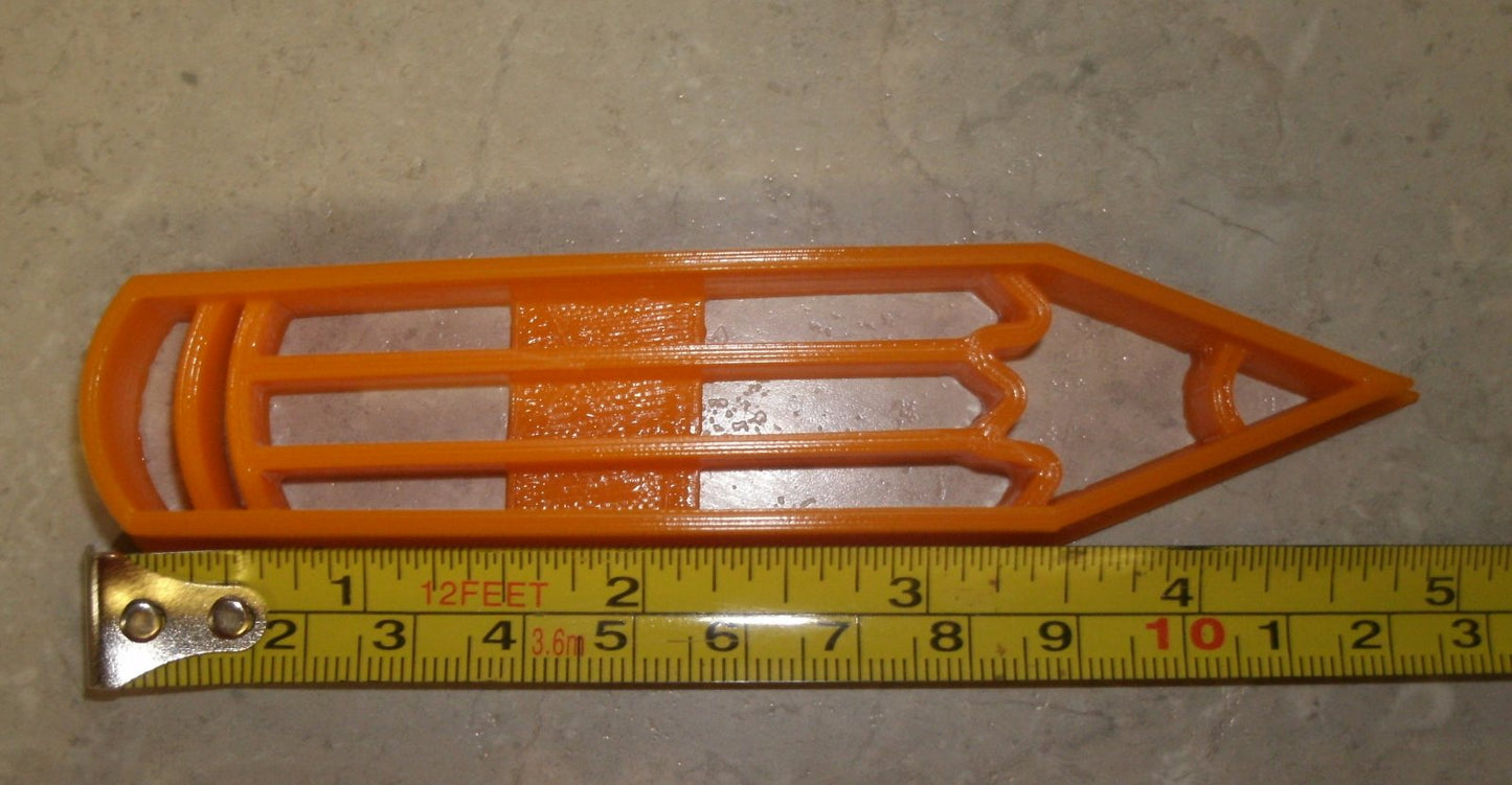 Pencil #2 Wooden Writing Drawing School Cookie Cutter Made In USA PR839