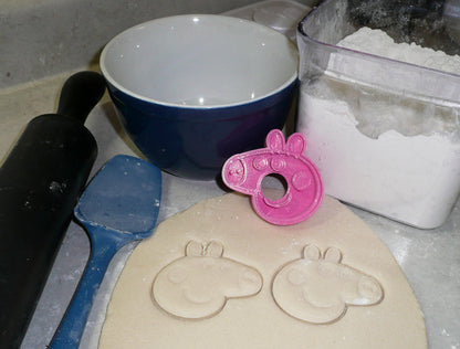 Peppa Pig Cartoon Novelty Character Cookie Cutter Made In USA PR428