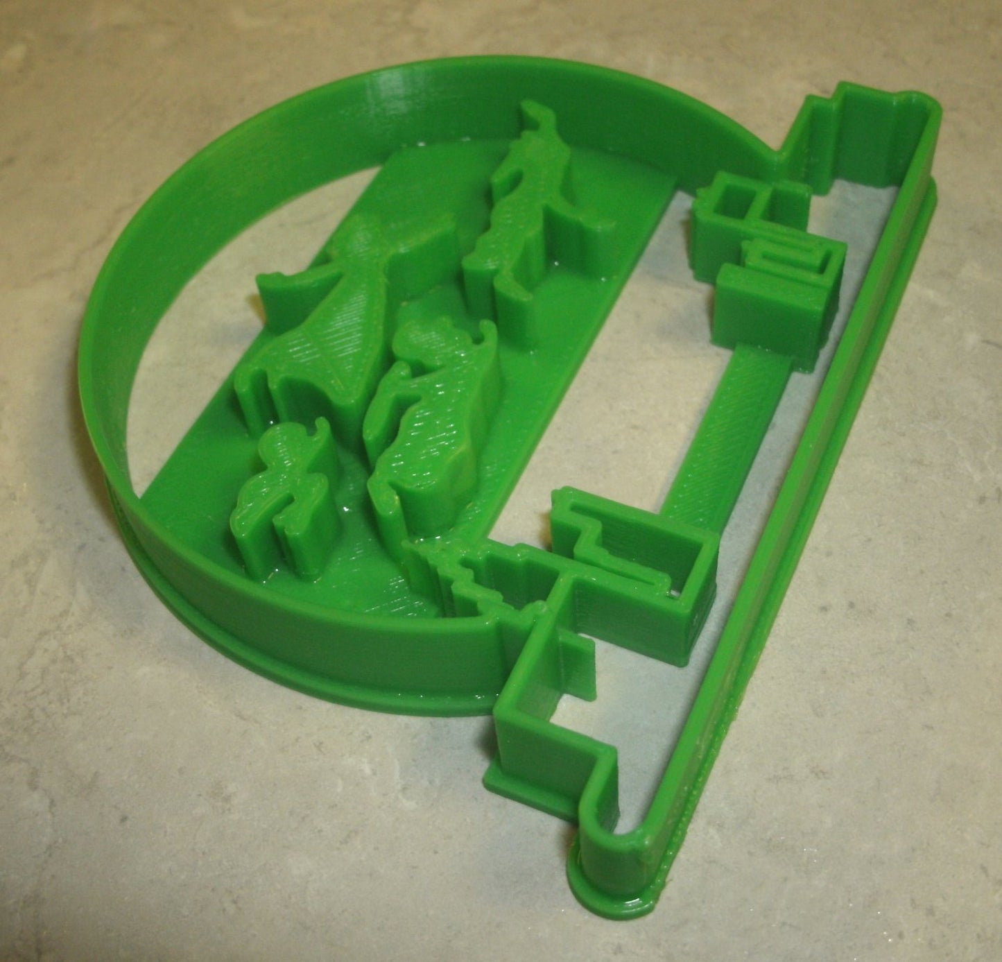 Peter Pan Flying Over the City Skyline Snowglobe Cookie Cutter Made In USA PR780