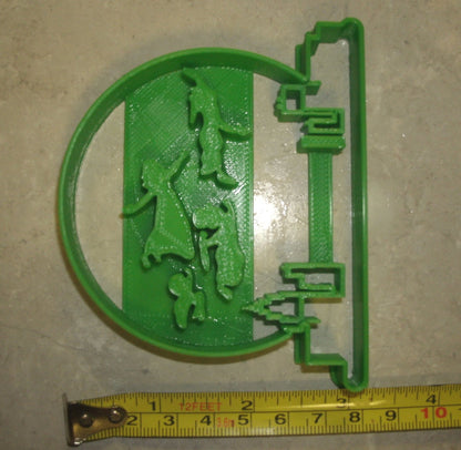 Peter Pan Flying Over the City Skyline Snowglobe Cookie Cutter Made In USA PR780