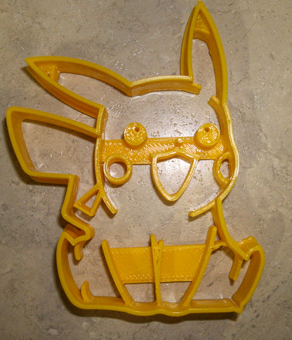 Pikachu Electric Pokemon Yellow Mouse Cookie Cutter Made In USA PR870