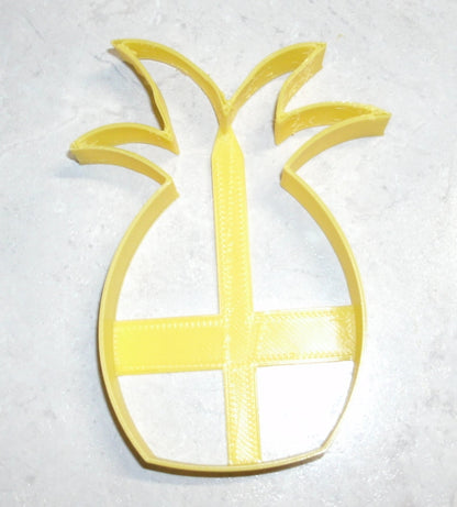 6x Pineapple Tropic Fondant Cutter Cupcake Topper 1.75 IN USA FD690