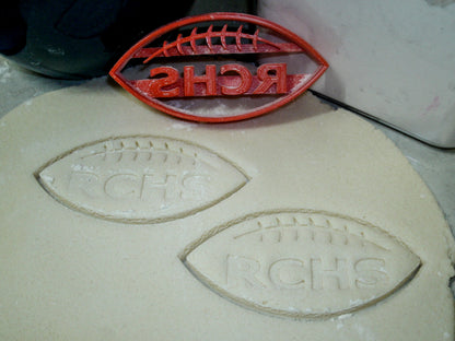 Rensselaer Central RCHS Football Sports Cookie Cutter Made In USA PR692
