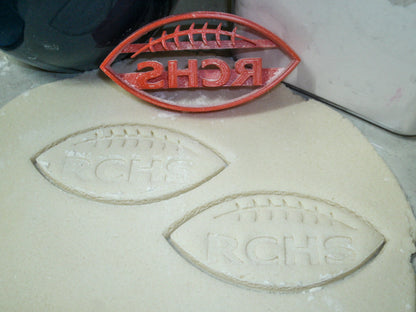 Rensselaer Central RCHS Football Sports Cookie Cutter Made In USA PR692