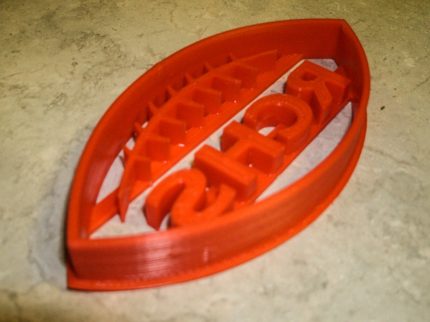 Rensselaer Central RCHS Football Sports Cookie Cutter Made In USA PR692