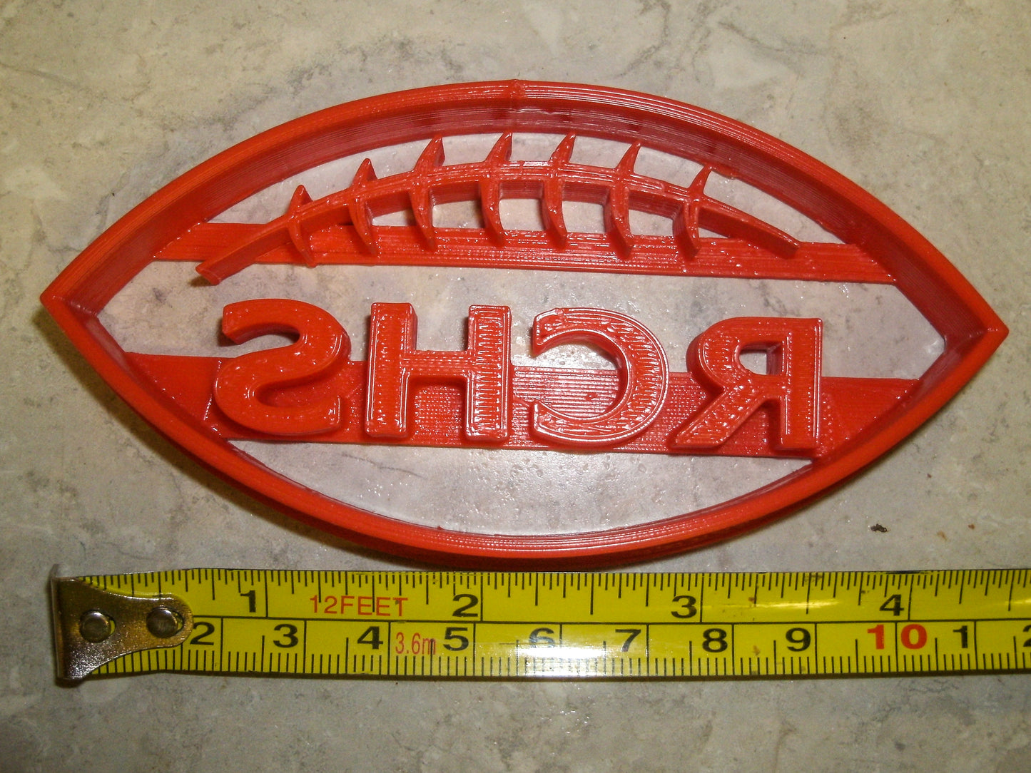 Rensselaer Central RCHS Football Sports Cookie Cutter Made In USA PR692