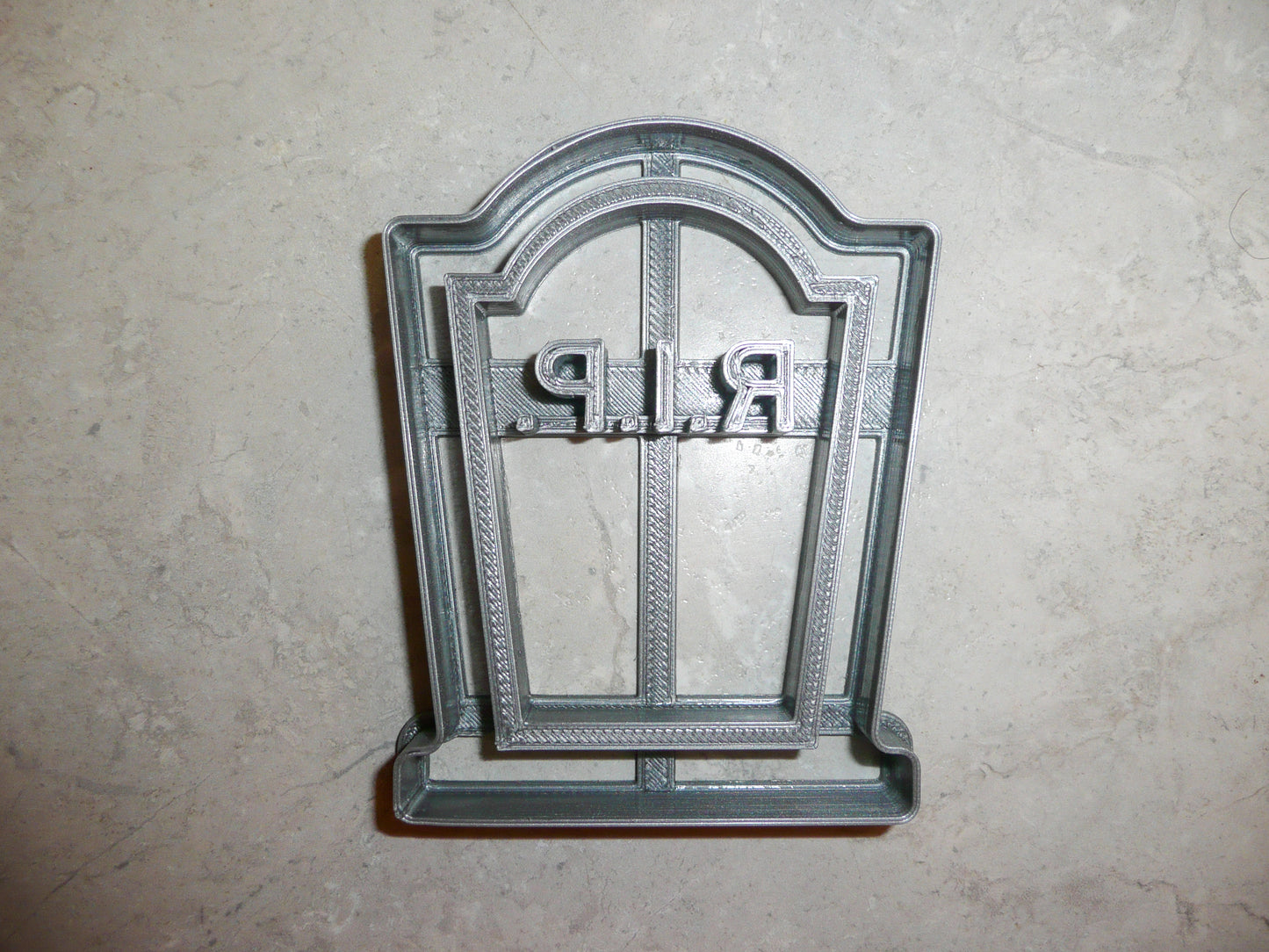 6x RIP Tombstone Headstone Fondant Cutter Cupcake Topper 1.75 IN USA FD112