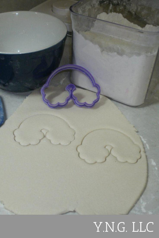 Rainbow With Clouds RoyGBiv Colorful Sky Cookie Cutter Made In USA PR841