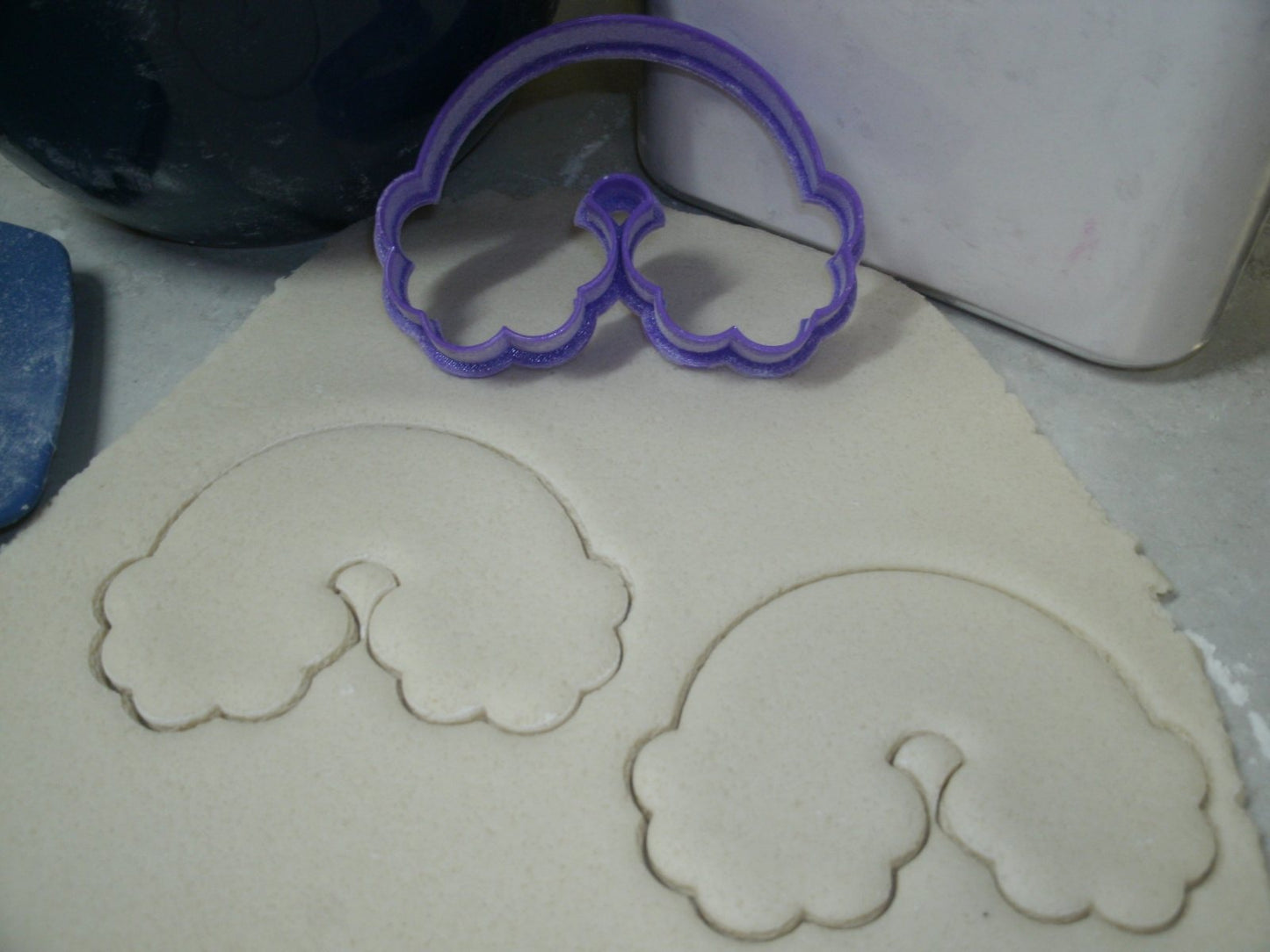 Rainbow With Clouds RoyGBiv Colorful Sky Cookie Cutter Made In USA PR841