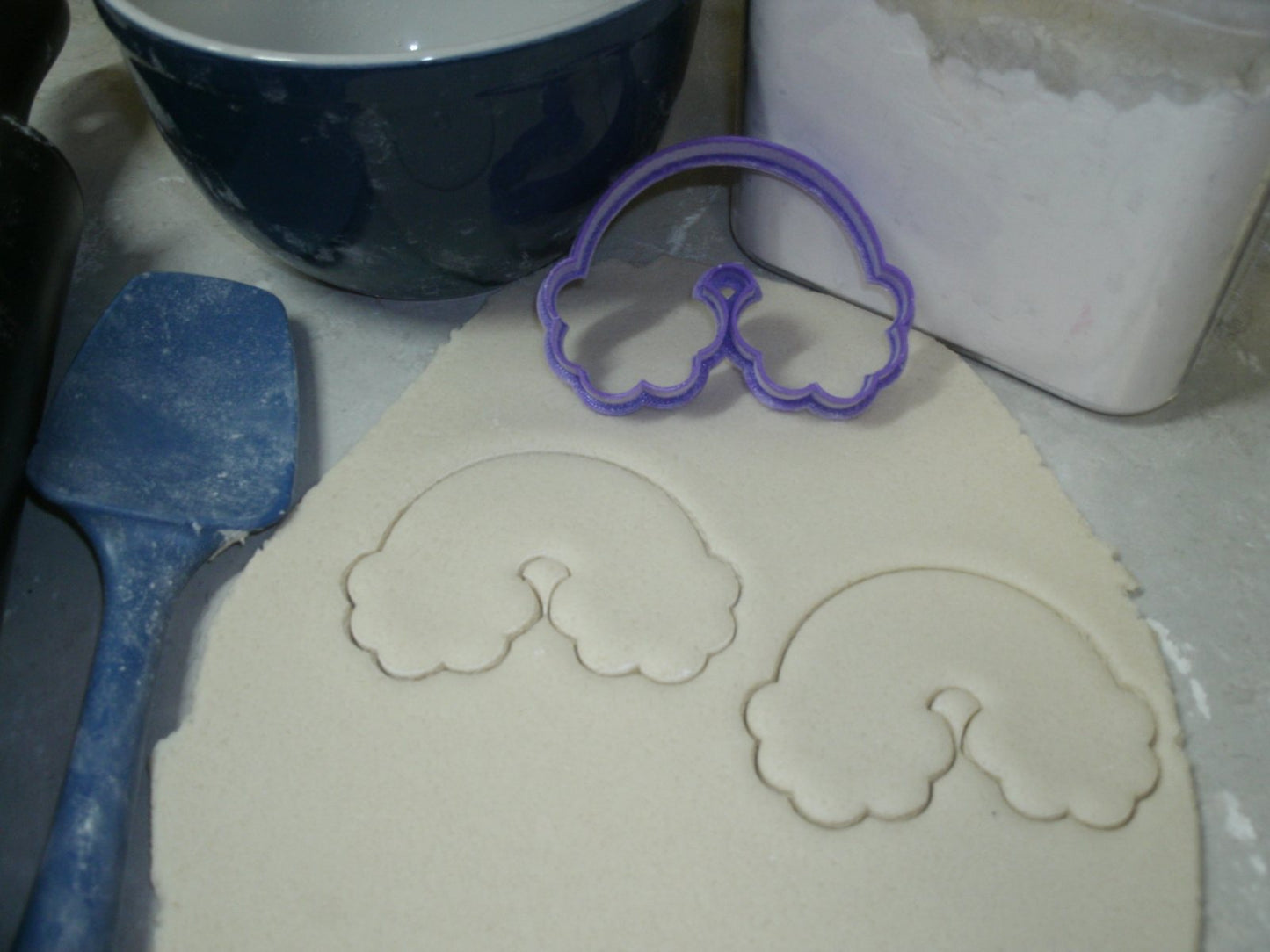 Rainbow With Clouds RoyGBiv Colorful Sky Cookie Cutter Made In USA PR841