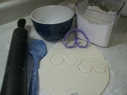 Rainbow With Clouds RoyGBiv Colorful Sky Cookie Cutter Made In USA PR841