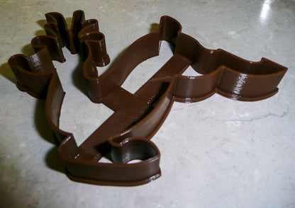 6x Rudolph Reindeer Jumping Fondant Cutter Cupcake Topper 1.75 IN USA FD125