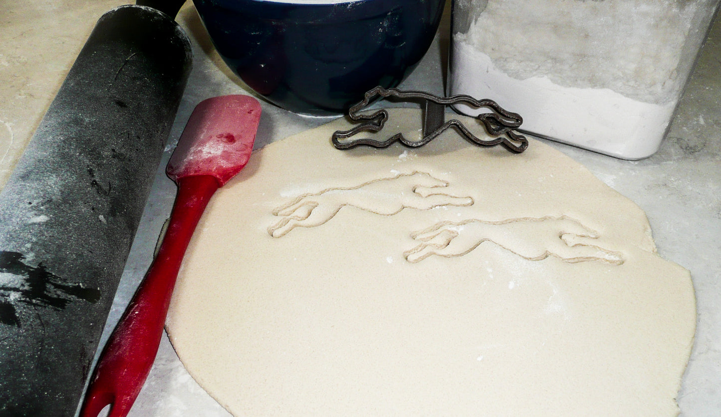 Greyhound Dog Running Sport Outline Cookie Cutter Made In USA PR937