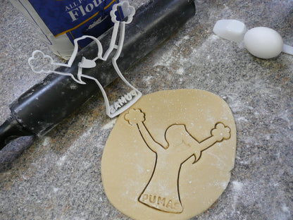 Saint Josephs College Pumas Cheerleader Cookie Cutter Made in USA PR317