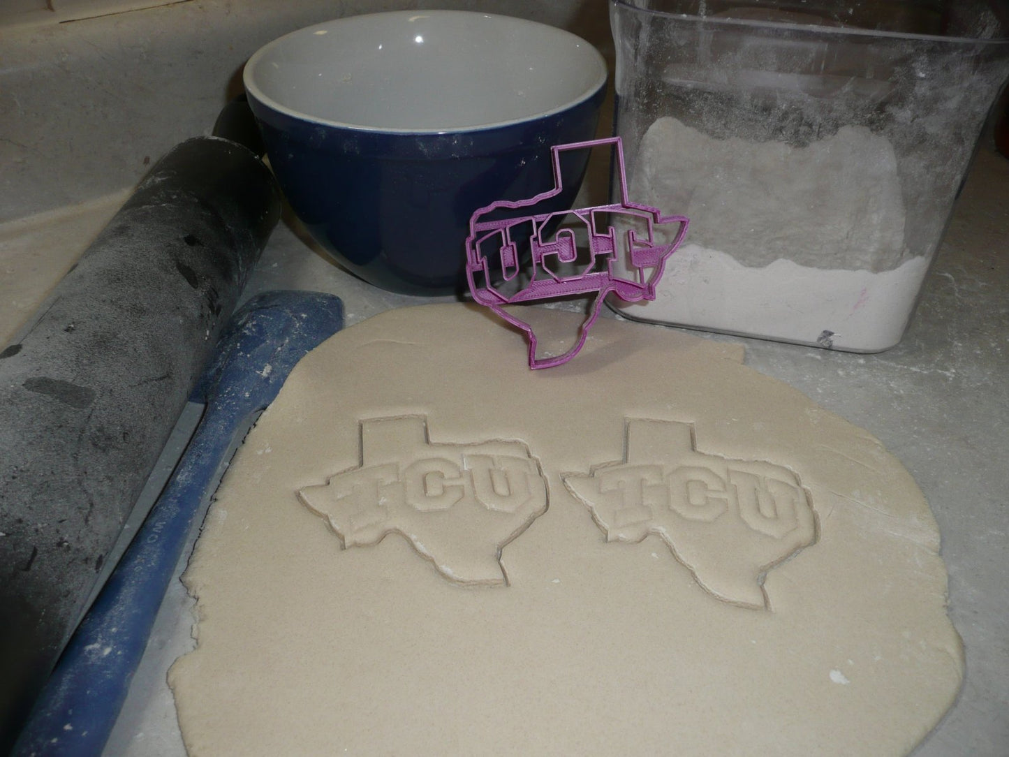 Texas Christian University TCU Letters In State Cookie Cutter Made In USA PR2545