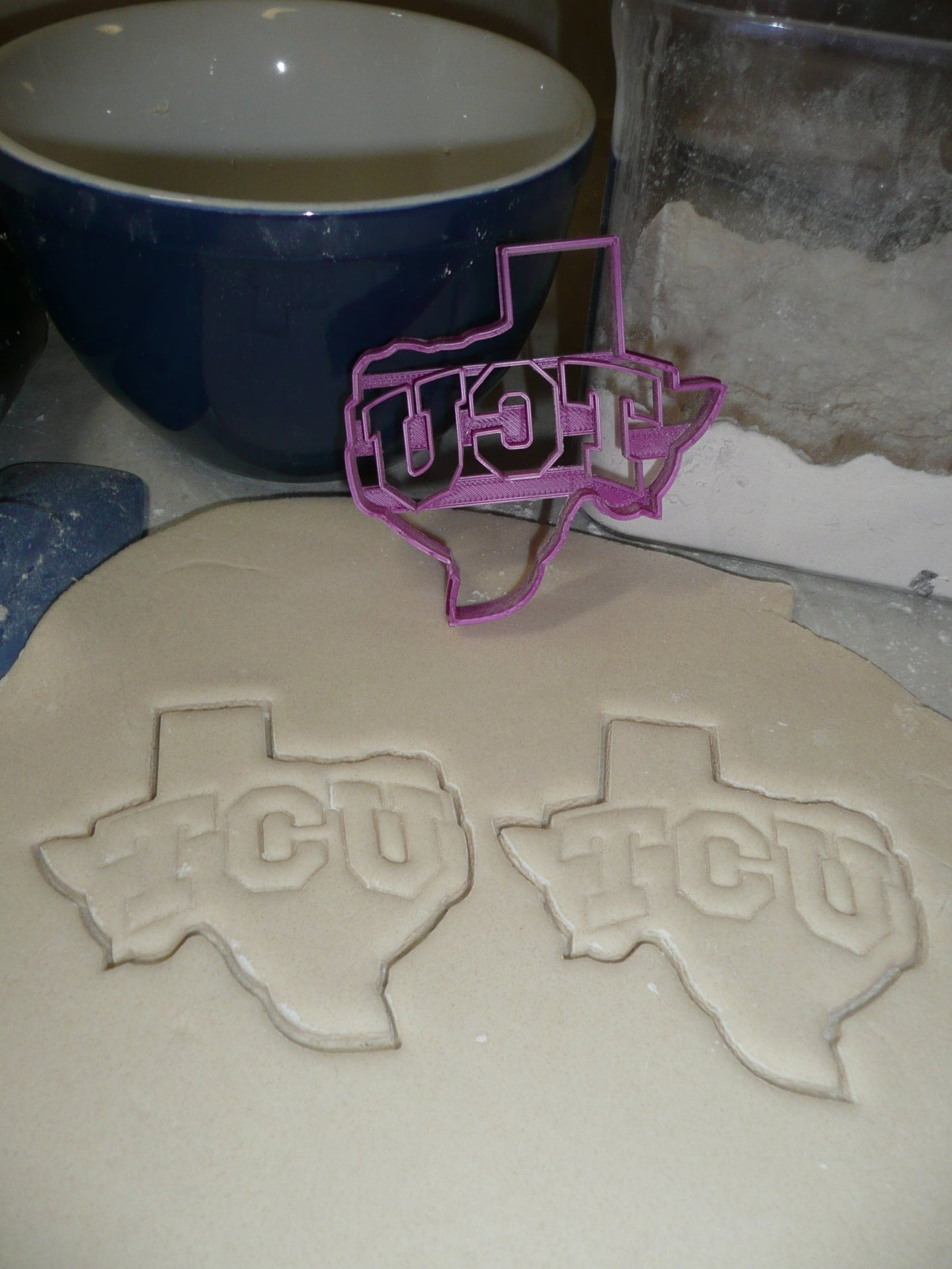 Texas Christian University TCU Letters In State Cookie Cutter Made In USA PR2545