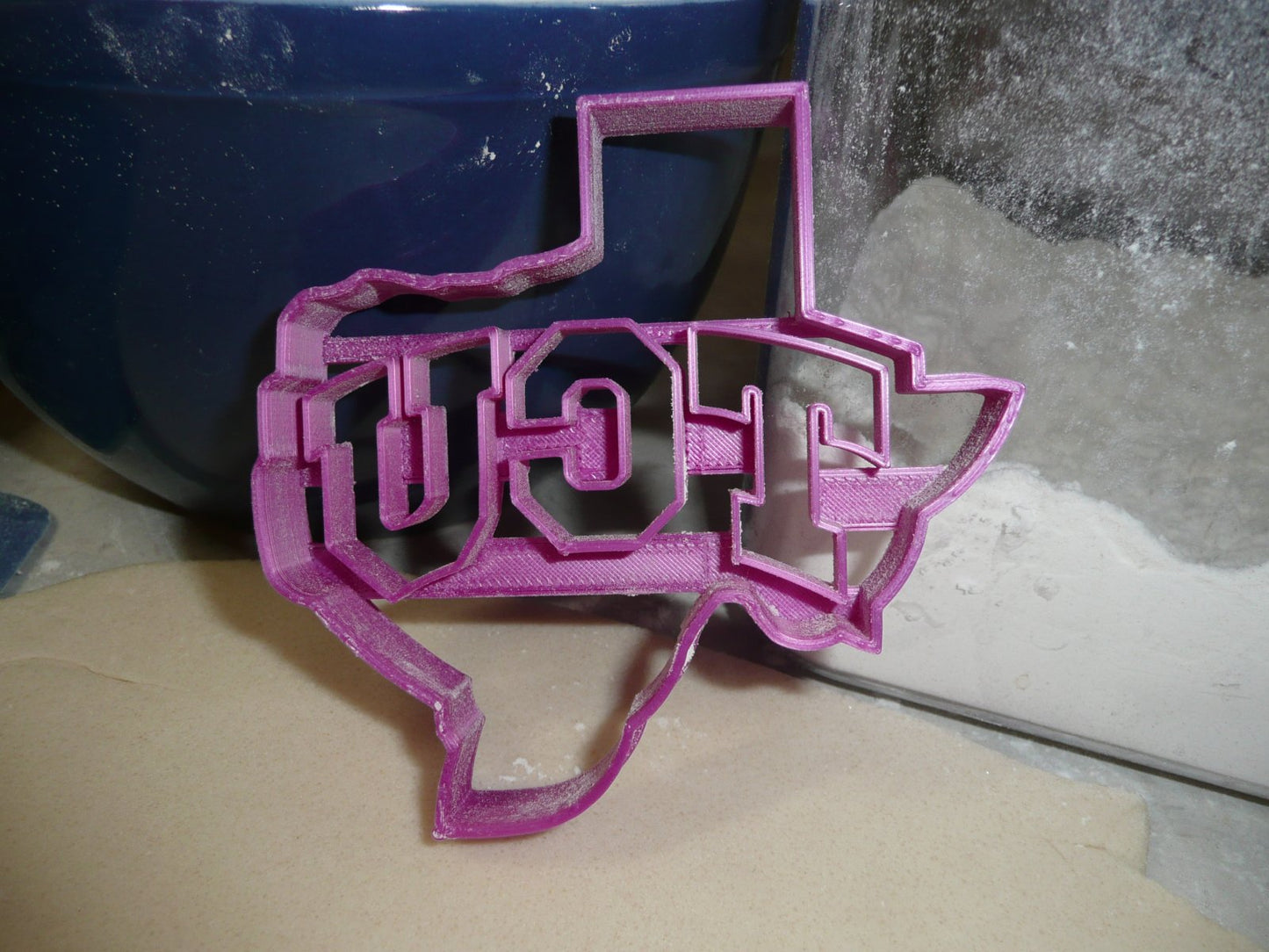 Texas Christian University TCU Letters In State Cookie Cutter Made In USA PR2545