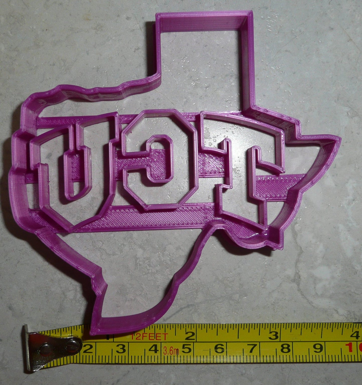 Texas Christian University TCU Letters In State Cookie Cutter Made In USA PR2545