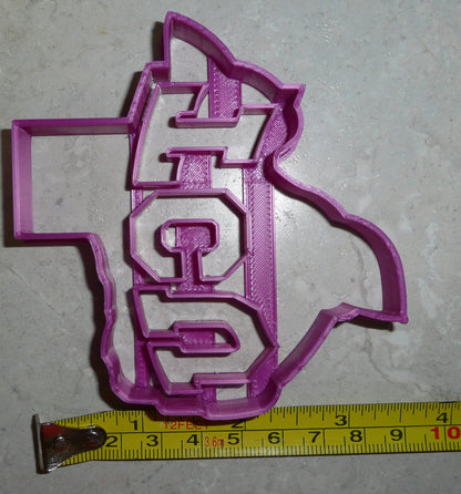 Texas Christian University TCU Letters In State Cookie Cutter Made In USA PR2545