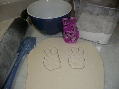 TCU Texas Christian Horned Frogs Hand Symbol Cookie Cutter Made In USA PR2546