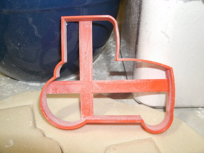 Red Tractor Tracked Farm Vehicle Cookie Cutter Made In USA PR701