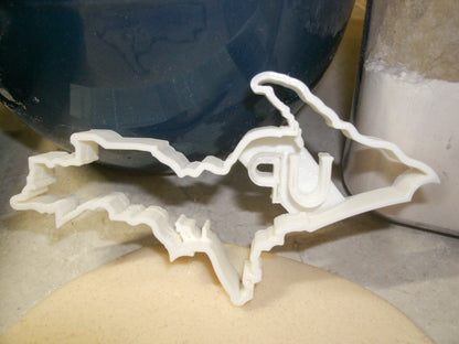Michigan Upper Peninsula UP Initials In Outline Cookie Cutter Made In USA PR998
