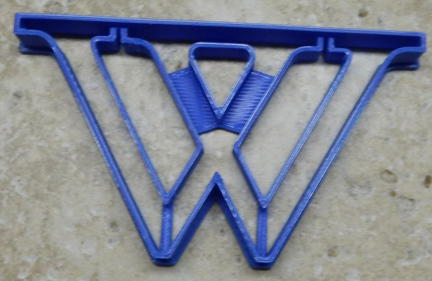 Wellesley College W Letter Symbol Cookie Cutter Made In USA PR2314