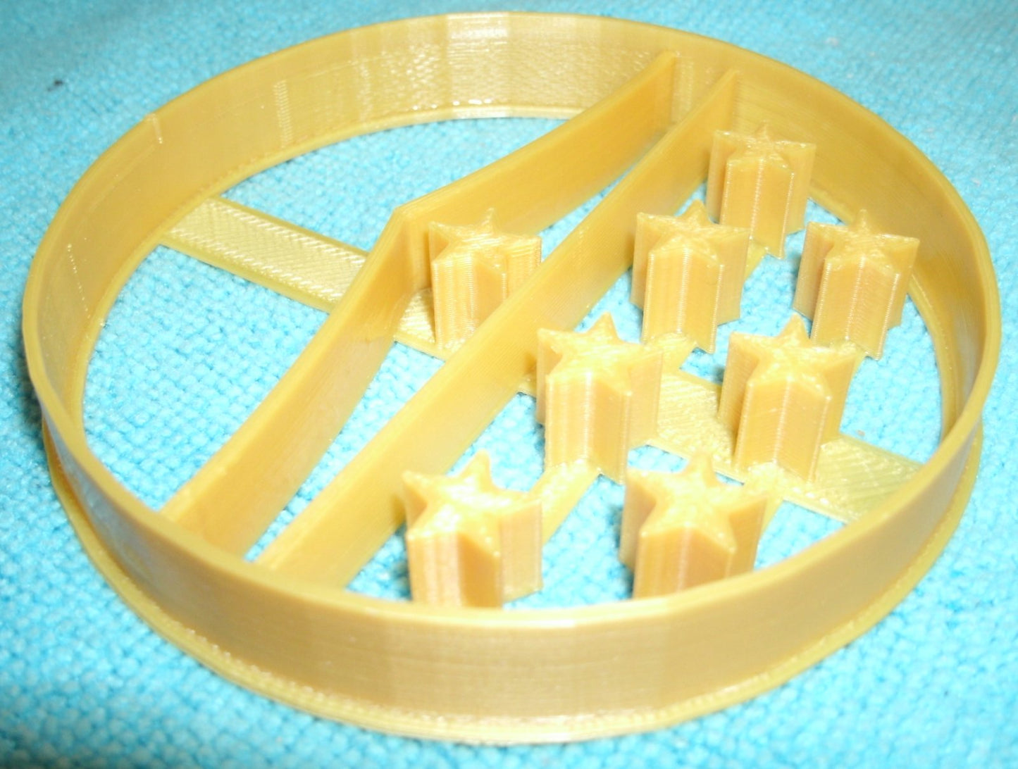6x Wonder Woman Fondant Cutter Cupcake Topper 1.75 IN USA FD636
