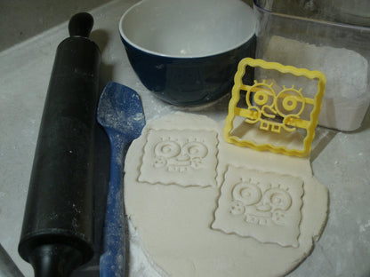 Inspired by Spongebob Squarepants Face Cookie Cutter Made In USA PR573