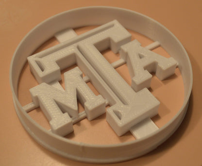 Texas A&M University Imprint in Circle Sports Cookie Cutter Made In USA PR2632