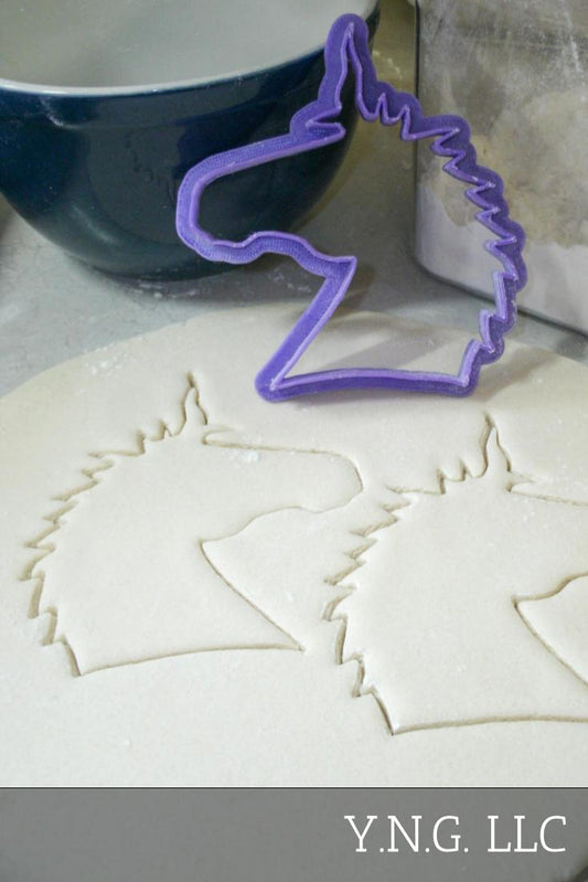 Unicorn Head Magical Creature Cookie Cutter Made In USA PR319