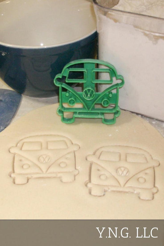 VW Style Van Bus Microbus Front View Vintage Cookie Cutter Made In USA PR2161