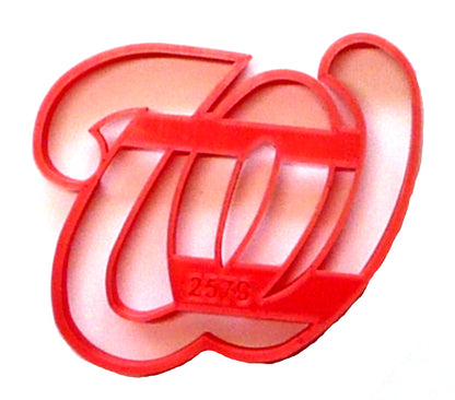 Washington Nationals W Letter Baseball Cookie Cutter Made In USA PR2579