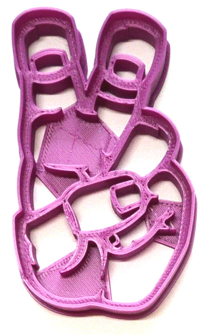 TCU Texas Christian Horned Frogs Hand Symbol Cookie Cutter Made In USA PR2546