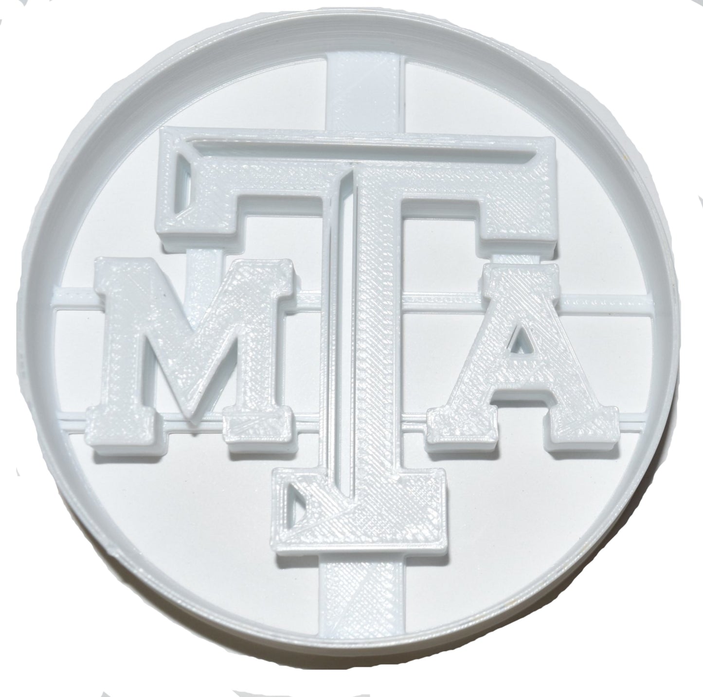Texas A&M University Imprint in Circle Sports Cookie Cutter Made In USA PR2632