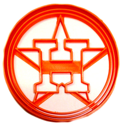 6x Houston Astros Fondant Cutter Cupcake Topper 1.75 IN USA FD2555