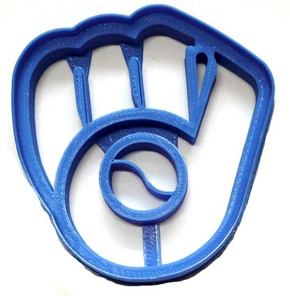 Milwaukee Brewers Glove MLB Baseball Cookie Cutter Made In USA PR2274