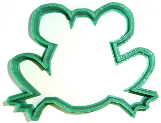 6x Frog Toad Outline Fondant Cutter Cupcake Topper 1.75 IN USA FD2041