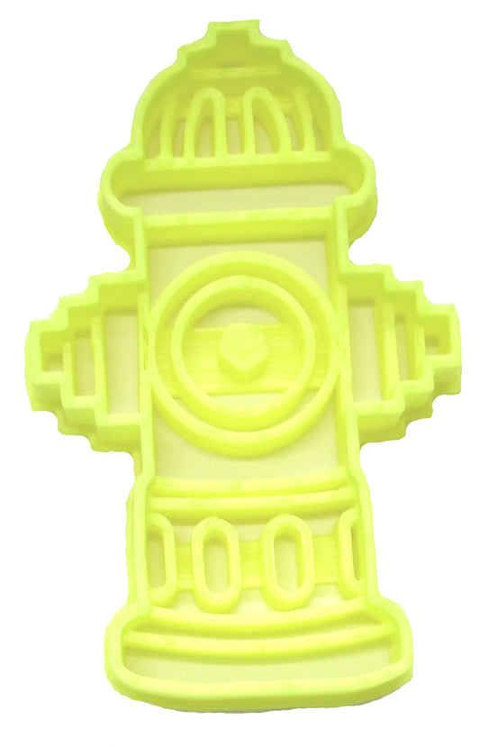 6x Fire Hydrant Water Fondant Cutter Cupcake Topper 1.75 IN USA FD2384